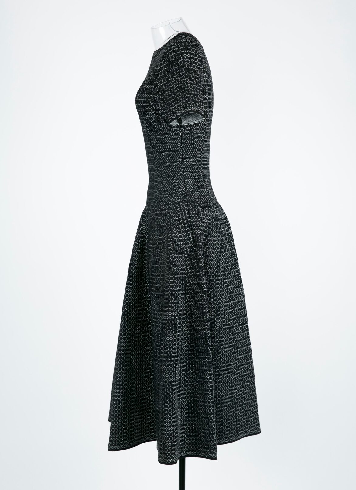 SHORT SLEEVE DRESS REGENCE MINI BLACK ALAÏA BLACK SHORT SLEEVE DRESS REGENCE MINI BLACK